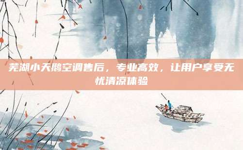 芜湖小天鹅空调售后，专业高效，让用户享受无忧清凉体验