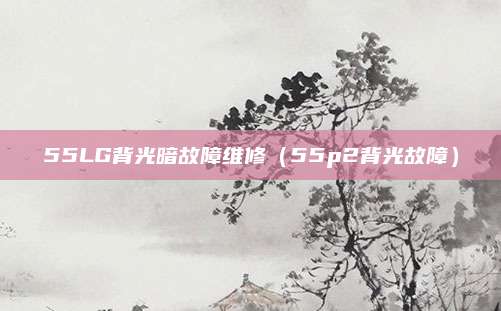 55LG背光暗故障维修(55p2背光故障)