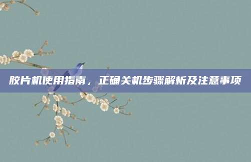 胶片机使用指南,正确关机步骤解析及注意事项
