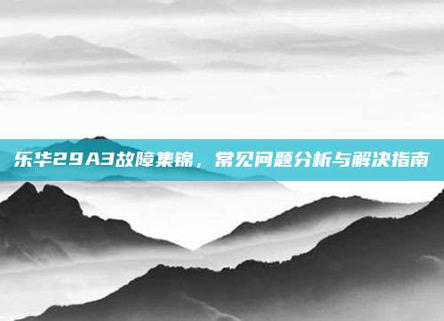 乐华29A3故障集锦,常见问题分析与解决指南