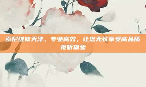 索尼维修天津，专业高效，让您无忧享受高品质视听体验