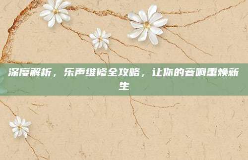 深度解析，乐声维修全攻略，让你的音响重焕新生