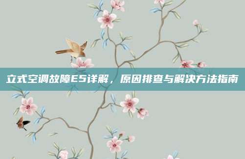立式空调故障E5详解，原因排查与解决方法指南