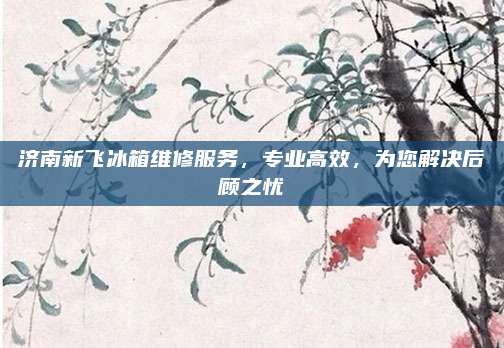 济南新飞冰箱维修服务，专业高效，为您解决后顾之忧