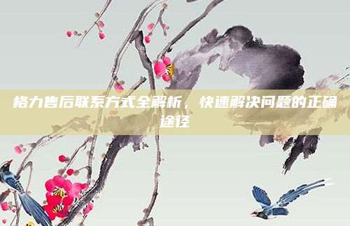 格力售后联系方式全解析，快速解决问题的正确途径