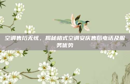 空调售后无忧，揭秘格式空调安庆售后电话及服务优势