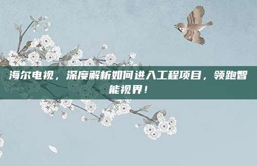 海尔电视，深度解析如何进入工程项目，领跑智能视界！