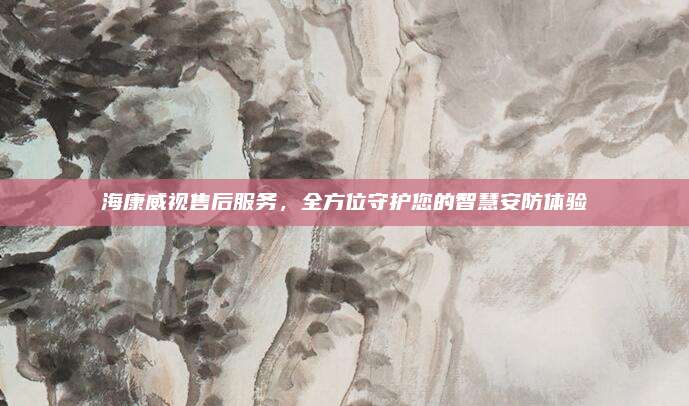 海康威视售后服务，全方位守护您的智慧安防体验