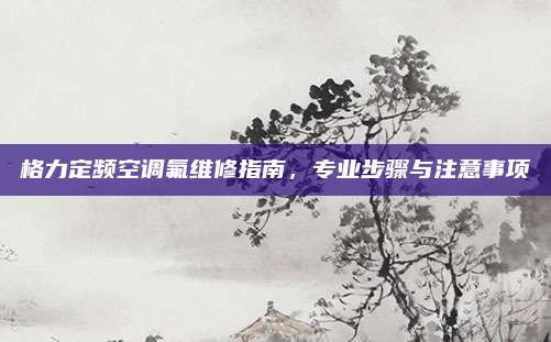 格力定频空调氟维修指南，专业步骤与注意事项