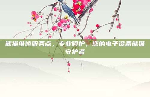 熊猫维修服务点，专业呵护，您的电子设备熊猫守护者