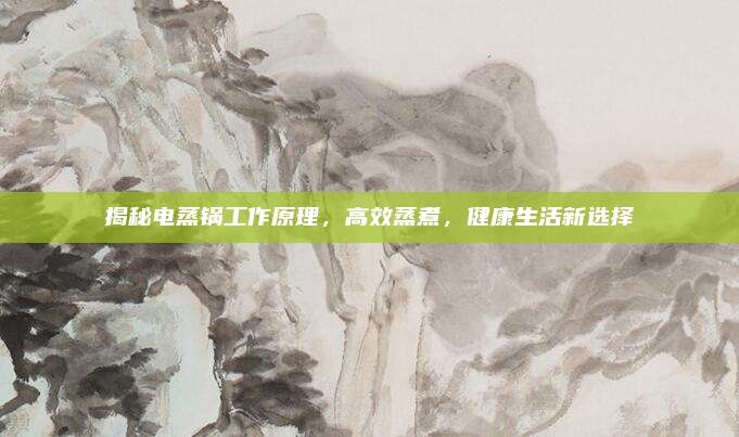 揭秘电蒸锅工作原理，高效蒸煮，健康生活新选择