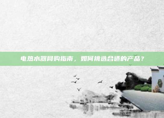 电热水器网购指南，如何挑选合适的产品？