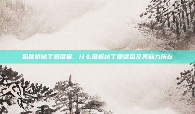 揭秘机械手感键盘，什么是机械手感键盘及其魅力所在