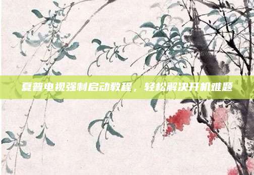夏普电视强制启动教程，轻松解决开机难题