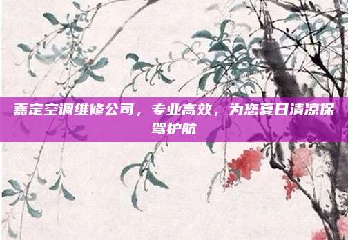 嘉定空调维修公司，专业高效，为您夏日清凉保驾护航