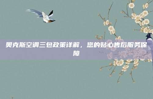 奥克斯空调三包政策详解，您的贴心售后服务保障