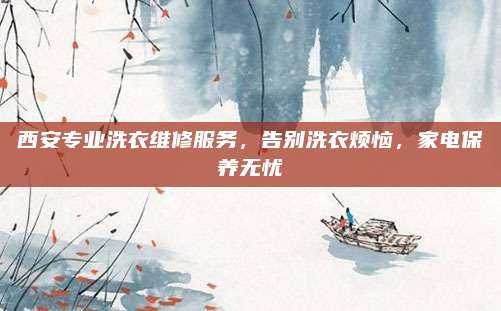 西安专业洗衣维修服务,告别洗衣烦恼,家电保养无忧