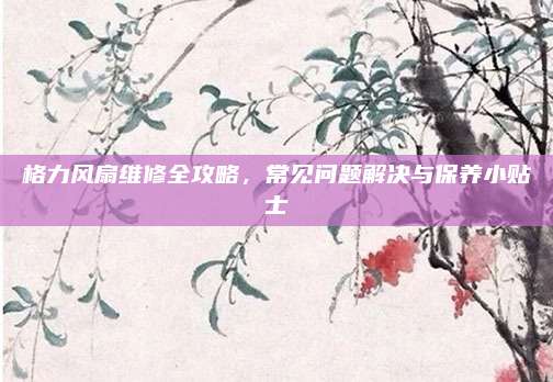 格力风扇维修全攻略,常见问题解决与保养小贴士