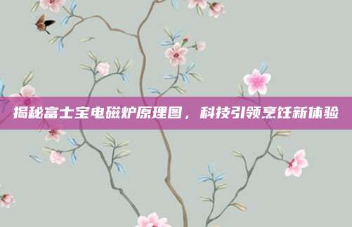 揭秘富士宝电磁炉原理图，科技引领烹饪新体验
