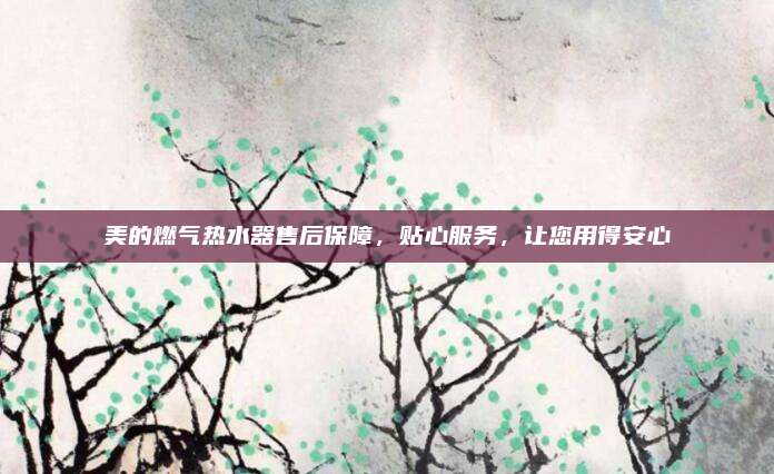 美的燃气热水器售后保障,贴心服务,让您用得安心