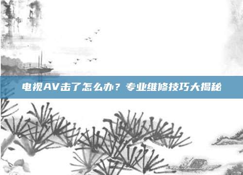 电视AV击了怎么办？专业维修技巧大揭秘