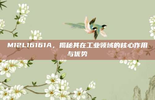 M12L16161A,揭秘其在工业领域的核心作用与优势