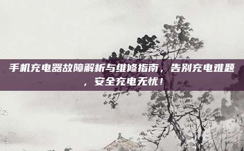 手机充电器故障解析与维修指南,告别充电难题,安全充电无忧!