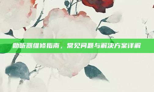 助听器维修指南，常见问题与解决方案详解