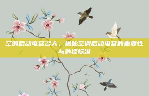 空调启动电容多大，揭秘空调启动电容的重要性与选择标准
