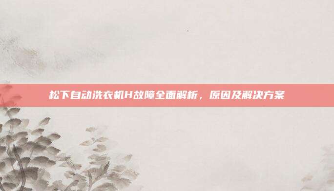 松下自动洗衣机H故障全面解析，原因及解决方案