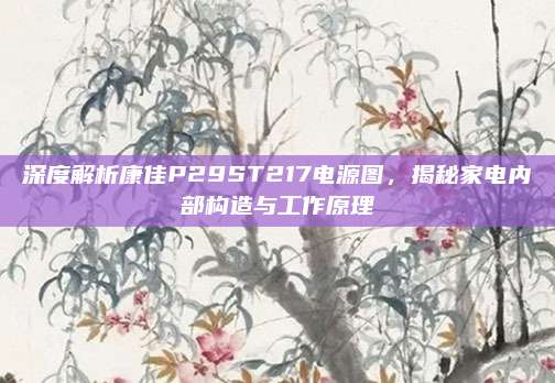 深度解析康佳P29ST217电源图,揭秘家电内部构造与工作原理