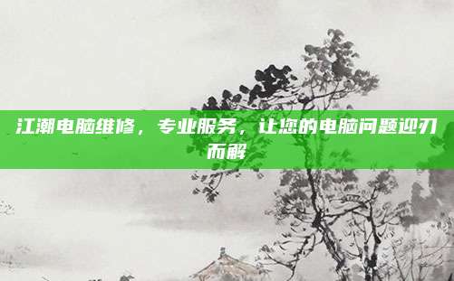 江潮电脑维修，专业服务，让您的电脑问题迎刃而解