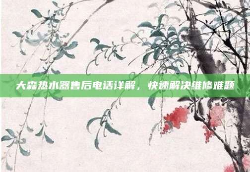 大森热水器售后电话详解,快速解决维修难题