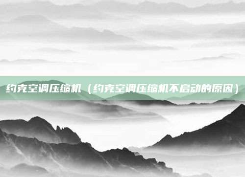 约克空调压缩机（约克空调压缩机不启动的原因）
