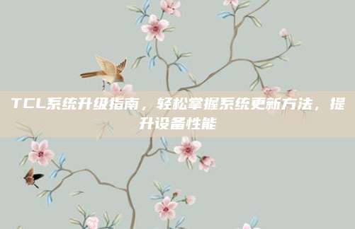 TCL系统升级指南，轻松掌握系统更新方法，提升设备性能