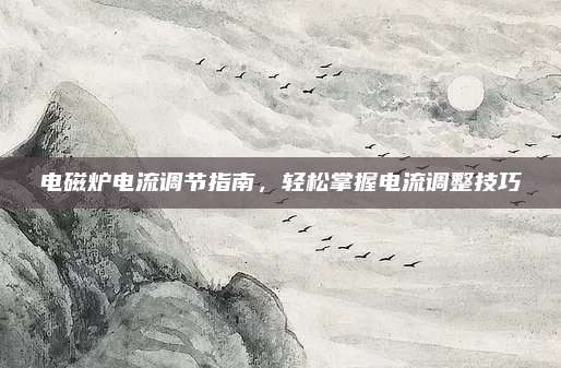 电磁炉电流调节指南，轻松掌握电流调整技巧