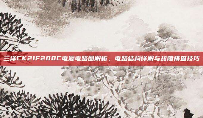 三洋CK21F200C电源电路图解析,电路结构详解与故障排查技巧