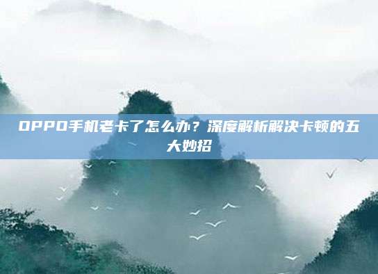 OPPO手机老卡了怎么办?深度解析解决卡顿的五大妙招