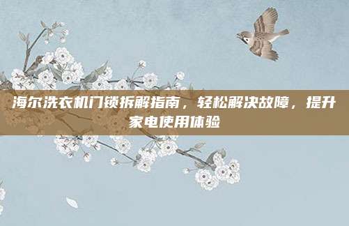海尔洗衣机门锁拆解指南，轻松解决故障，提升家电使用体验