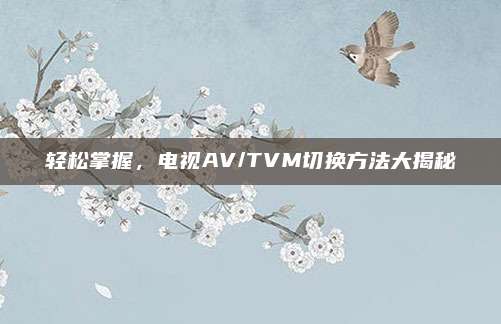 轻松掌握，电视AV/TVM切换方法大揭秘