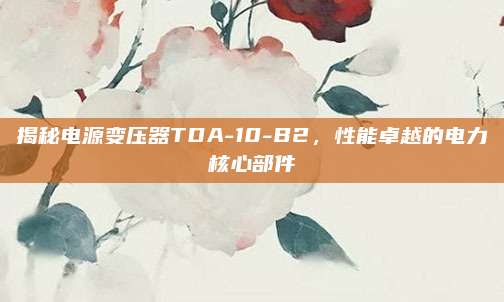揭秘电源变压器TDA-10-B2，性能卓越的电力核心部件
