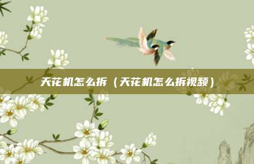 天花机怎么拆（天花机怎么拆视频）