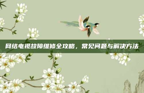 网络电视故障维修全攻略,常见问题与解决方法