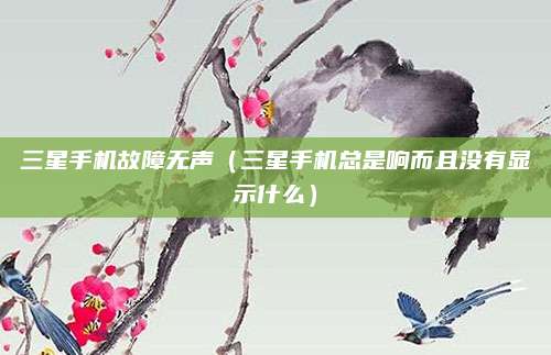 三星手机故障无声（三星手机总是响而且没有显示什么）
