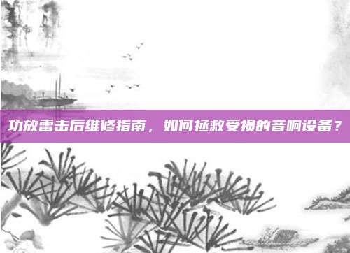 功放雷击后维修指南，如何拯救受损的音响设备？