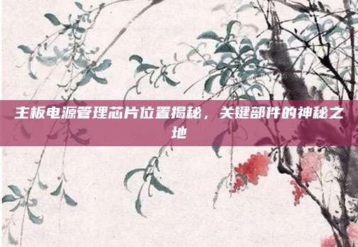 主板电源管理芯片位置揭秘，关键部件的神秘之地