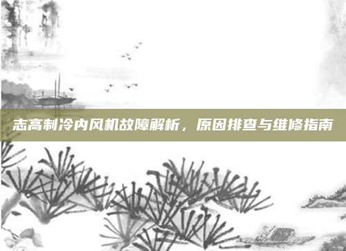 志高制冷内风机故障解析，原因排查与维修指南