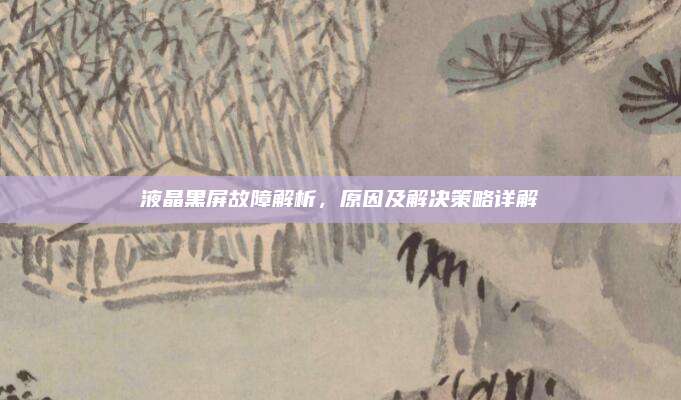液晶黑屏故障解析，原因及解决策略详解