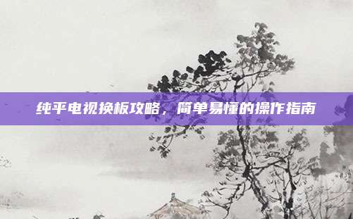 纯平电视换板攻略，简单易懂的操作指南