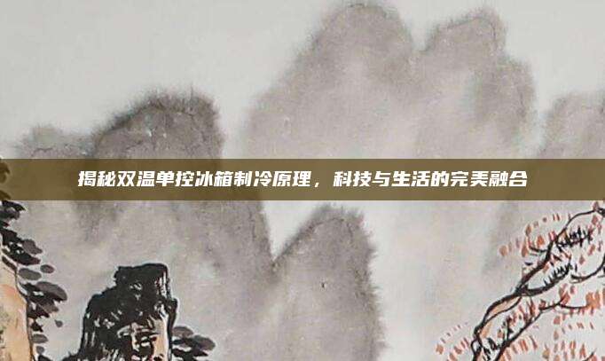 揭秘双温单控冰箱制冷原理,科技与生活的完美融合